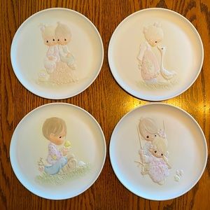 Precious Moments Inspired Thoughts Plate Series 1981-1984 NWT Original Boxes